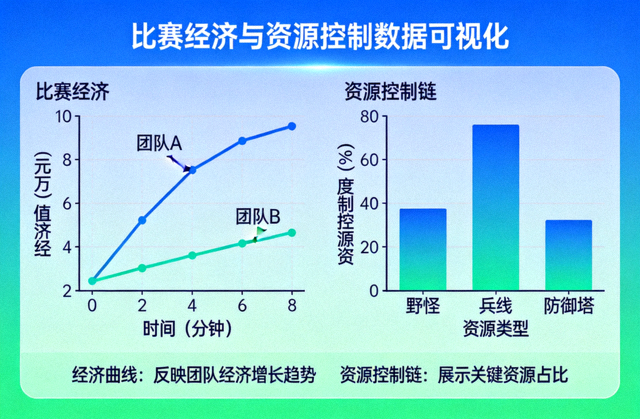 比赛经济曲线与资源控制链数据可视化图表